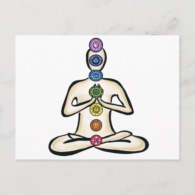 Chakra Powered Postkarte (Vorderseite)