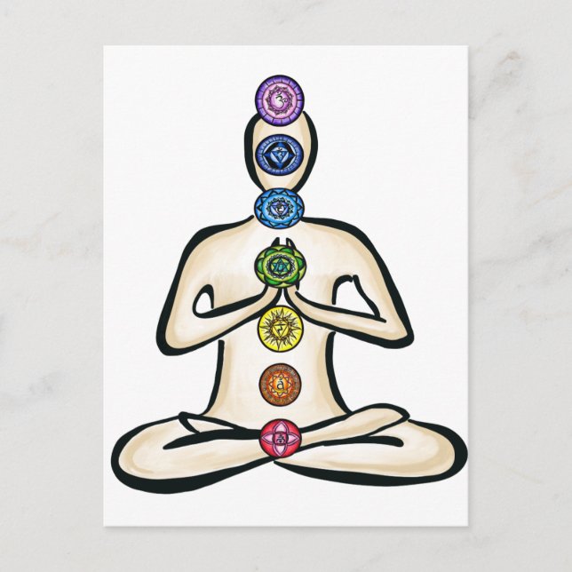 Chakra Powered Postkarte (Vorderseite)