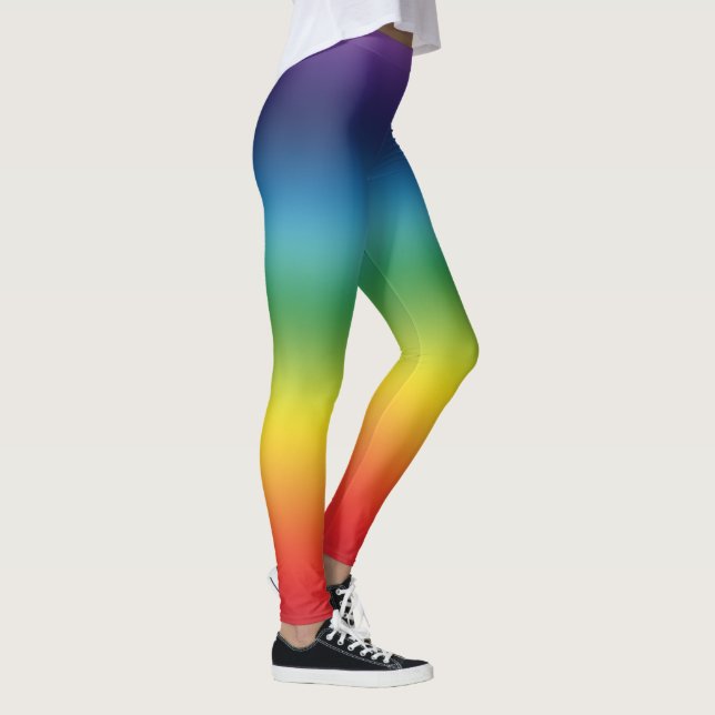 Chakra Regenbogen-Leggings Leggings (Rechts)
