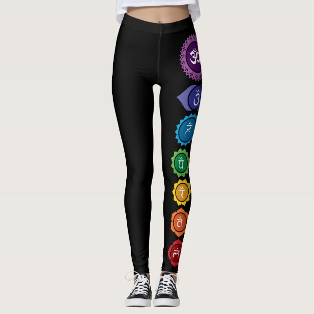Chakra Reiki Ninja Göttin-Leggings Leggings (Vorderseite)