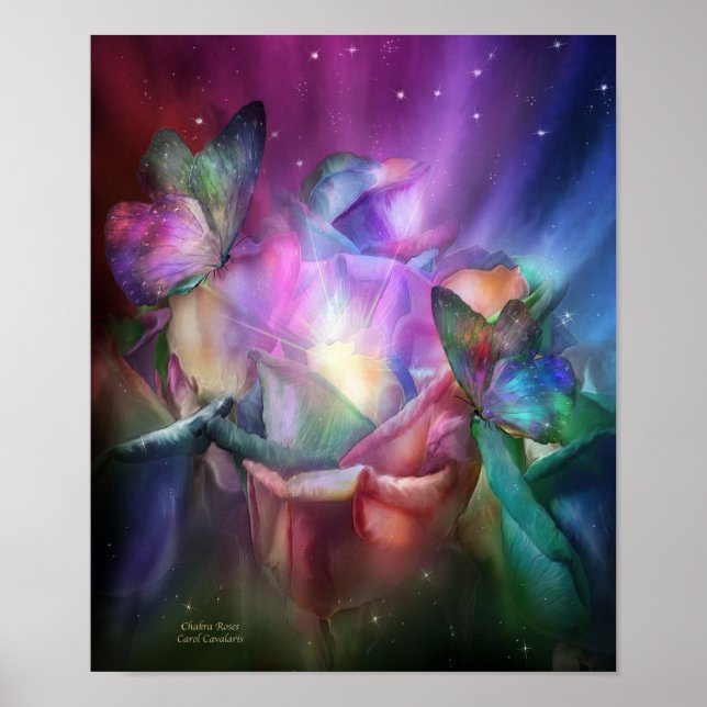 Chakra Rose Kunstgewerbe/Print Poster (Vorne)