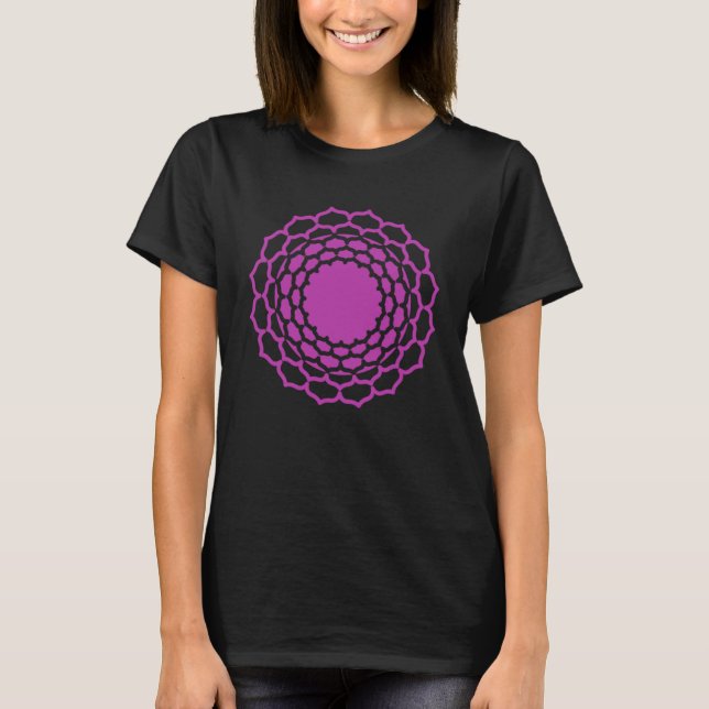 Chakra Sahaswara Krone Quelle der Erleuchtung T-Shirt (Vorderseite)