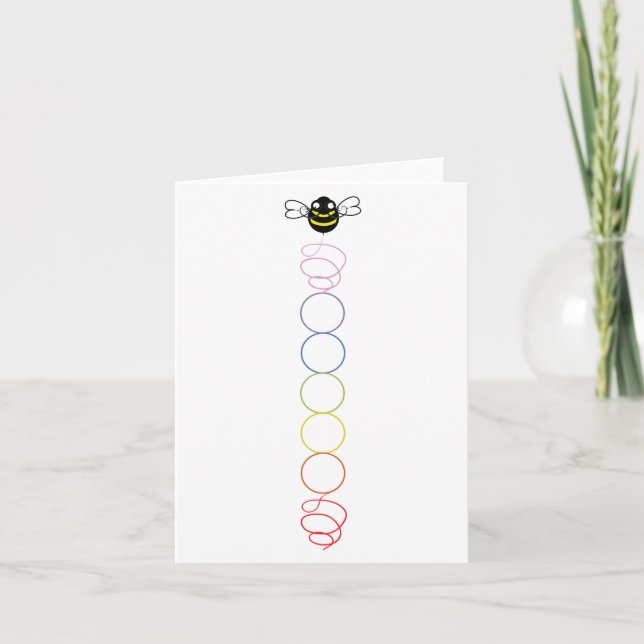Chakra Spiral Note Card (Leere Innenseite) Dankeskarte (Vorderseite)
