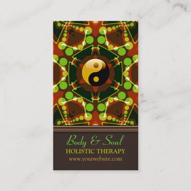 Chakra Star Energy YinYang Cartes de visite du nou (Devant)