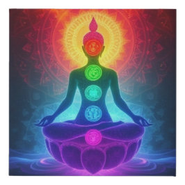 Chakra-Strahlung: Der Weg zum inneren Gleichgewich Künstlicher Leinwanddruck