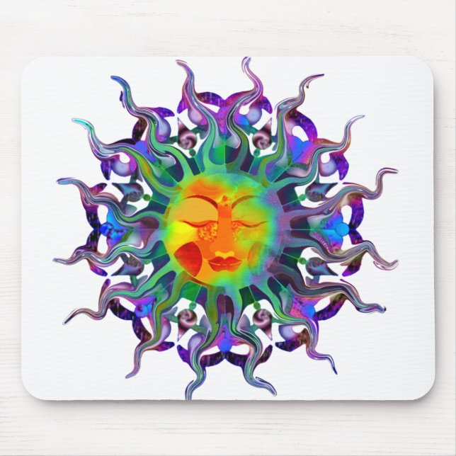 Chakra Sun helles Mousepad (Vorne)