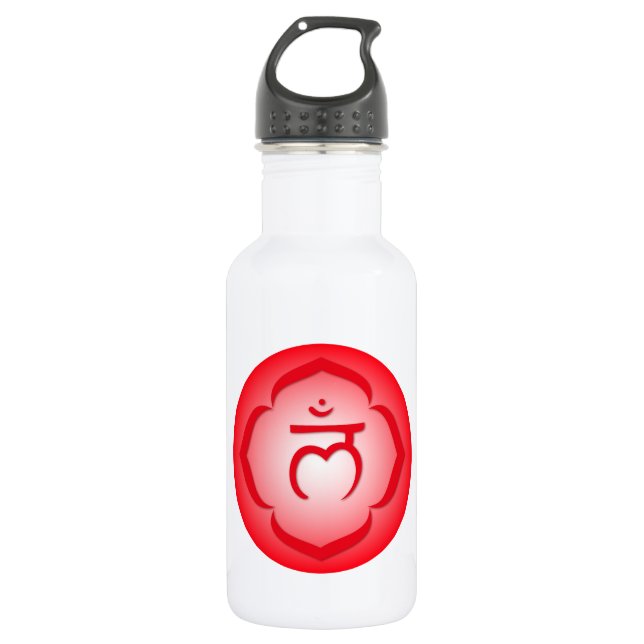 Chakra Symbols Edelstahlflasche (Vorderseite)