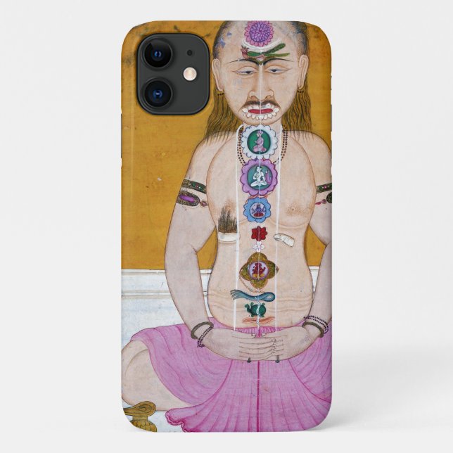 Chakra Yoga Illustration für Meditation Case-Mate iPhone Hülle (Rückseite)