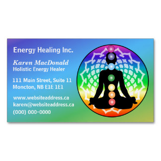 Chakra Yoga Magnetische Visitenkarte