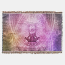 Chakra Yoga Meditation Throw Blanket