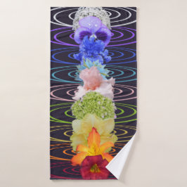 Chakra Zen Medizin Blume Badhandtuch Set