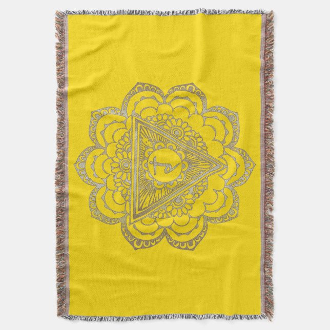 Chakras Manipura - Blanket Decke (Vorderseite Vertikal)