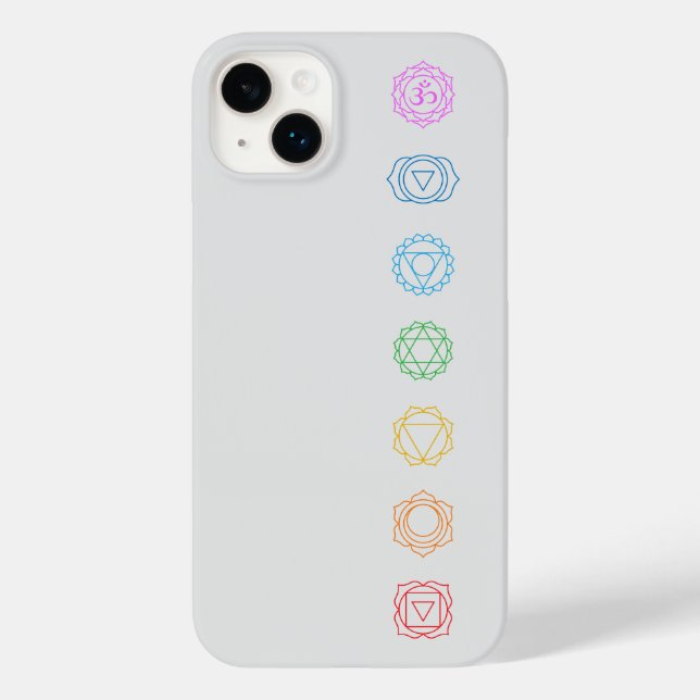 Chakras Minimalistisch Case-Mate iPhone Fall 14 Plus Hülle (Rückseite)