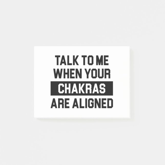 Chakras Post-it Klebezettel (Vorderseite)