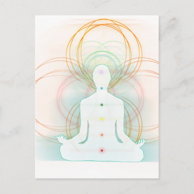 Chakras Postkarte (Vorderseite)