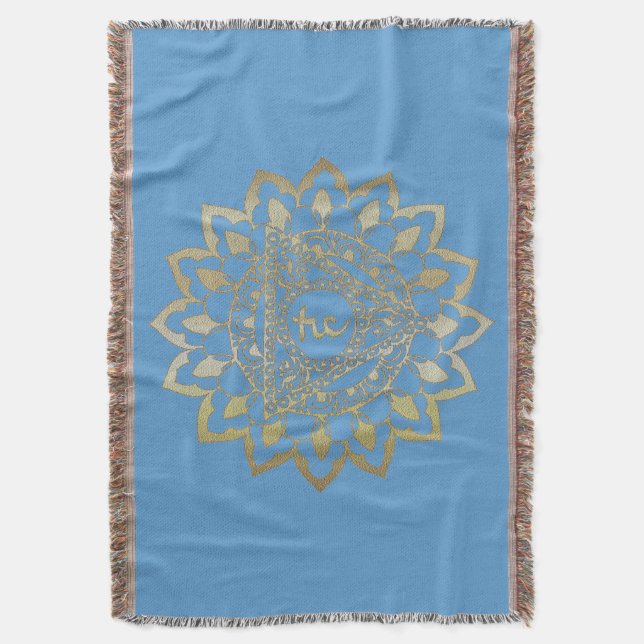 Chakras Vishudda - Blanket Decke (Vorderseite Vertikal)