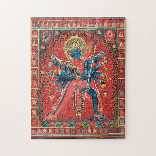 Chakrasamvara und Consort Vajravarahi (Vertikal)