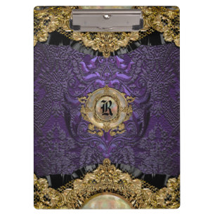 Chalchadoriz Regal Elegantes Monogramm Klemmbrett