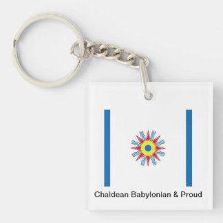 Chaldean Flaggen-Schlüsselanhänger Schlüsselanhänger
