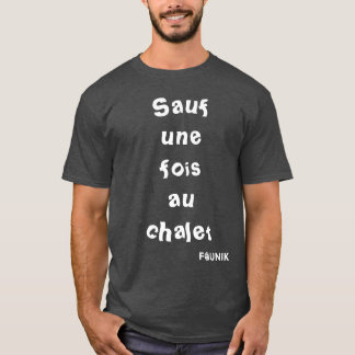 Chalet d'Au de fois d'une de T-shirt Faunik - de