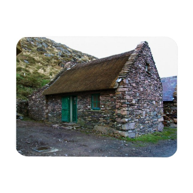 Chalet en pierre irlandais chaulé Flexi Magnet (Horizontal)