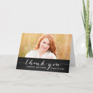 Chalet   Graduation Photo Carte de remerciements