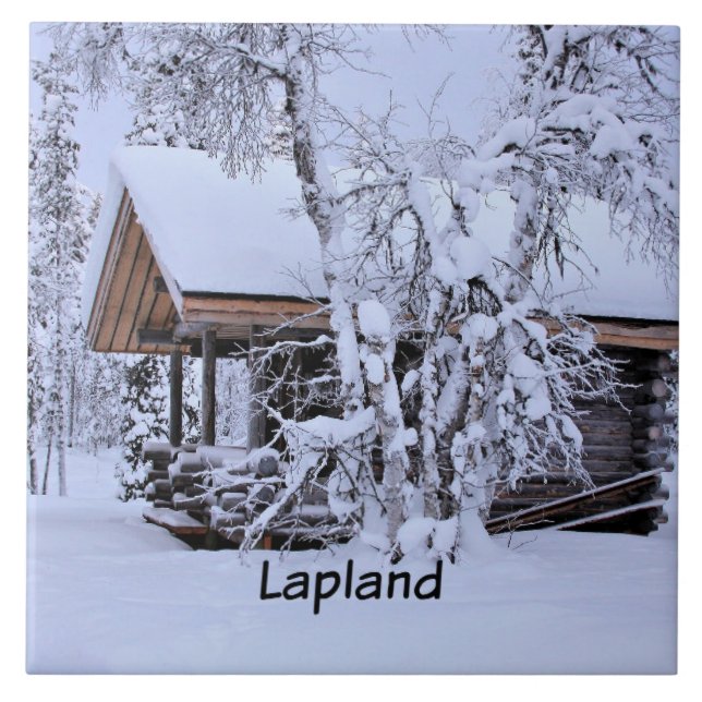 Chalet in Lapland Fliese (Vorderseite)