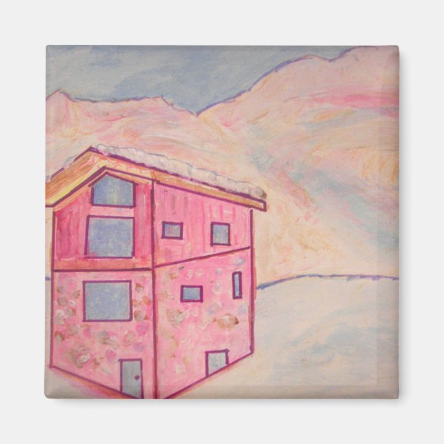 Chalet Snow Magnet (Vorne)