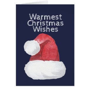 Chaleureux voeux de Noël/Chapeau de Père Noël/Pers