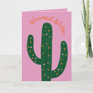 Chaleureux Voeux Festis Cactus Carte de voeux de v