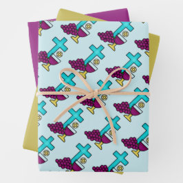 Chalice Bread Pattern Geschenkpapier Set