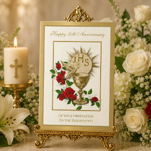 Chalice Elegant Card zum 50. Jubiläum Karte