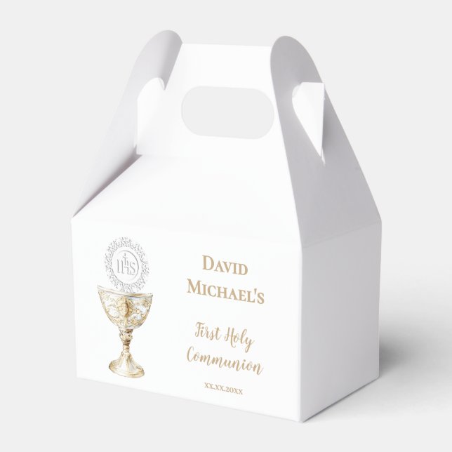Chalice Host First Holy Communion Geschenkschachtel (Vorderseite)