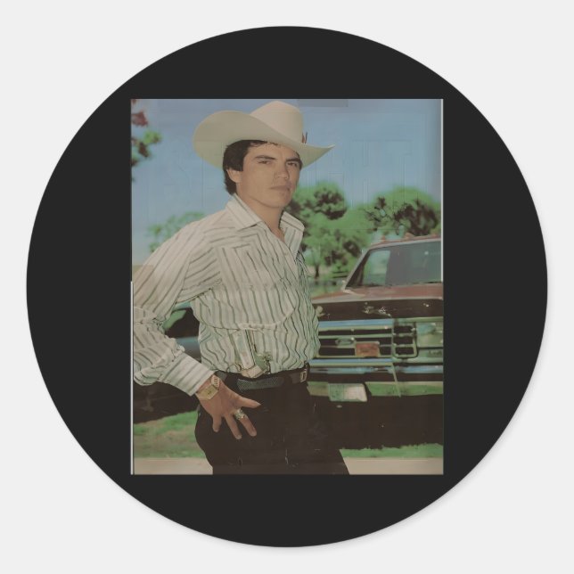 Chalino Sanchez direkt aus Sinaloa Runder Aufkleber (Vorderseite)
