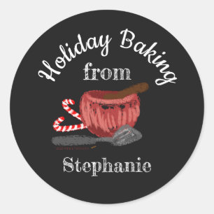 Chalk Art Christmas Baking Étiquette Godies maison