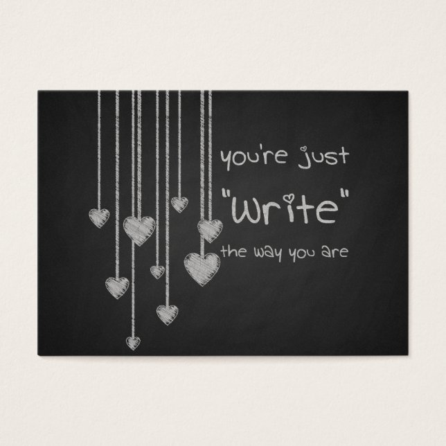 Chalk Board Heart School Enfants Valentines en vra (Devant)