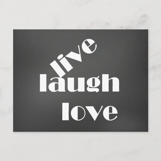 Chalk Board Postkarte (Vorderseite)