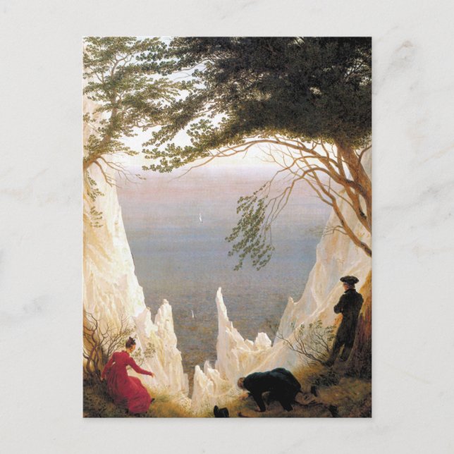 Chalk Cliffs on Rugen von Caspar David Friedrich P Postkarte (Vorderseite)