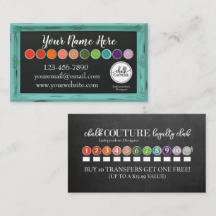 Chalk Couture Individuelle Visitenkarte