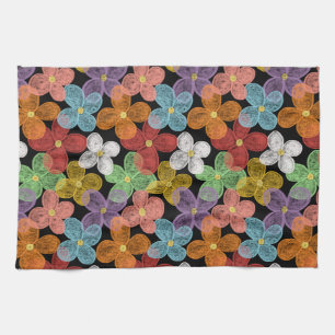 Chalk Daisies Geschirrtuch