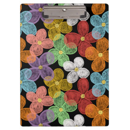 Chalk Daisies Klemmbrett