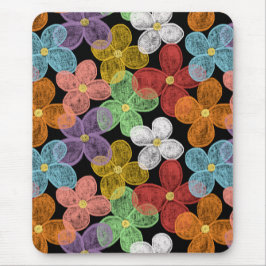 Chalk Daisies Mousepad