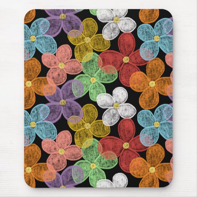 Chalk Daisies Mousepad (Vorne)