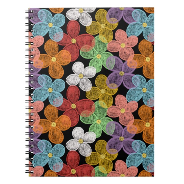 Chalk Daisies Notizblock (Vorderseite)