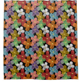 Chalk Daisies Pocket Folder Duschvorhang