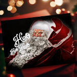 Chalk Gezeichnet Santa Ho Ho Ho Holiday Folien Feiertagskarte<br><div class="desc">Unterkunft thematisch von Umua entworfen. Gedruckt und ausgeliefert von Zazzle oder ihren Partnern.</div>