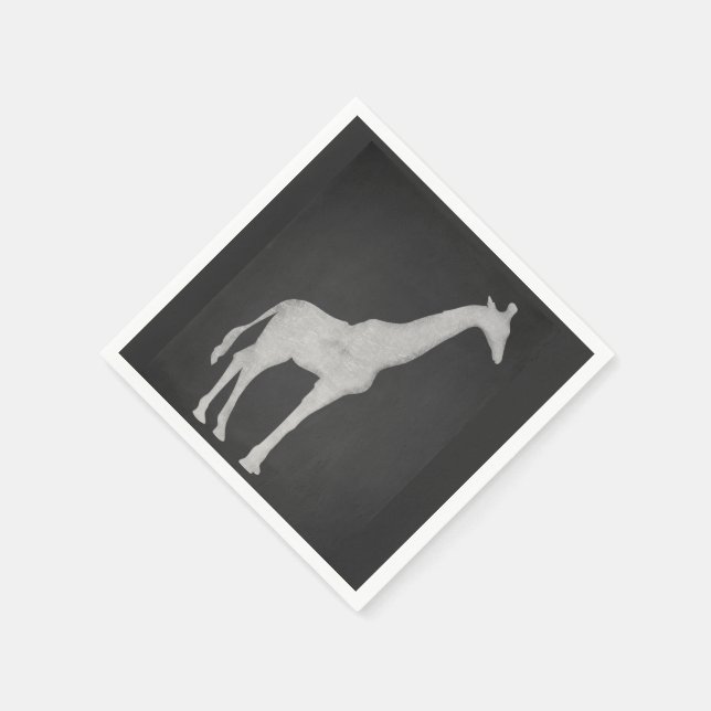 Chalk Giraffe Serviette (Ecke)