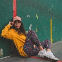 Chalk Herz Leggings - Niedlich