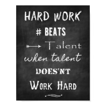 Chalk Inspirational Zitat über Talent und Erfolg
