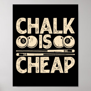 Chalk ist billig poster